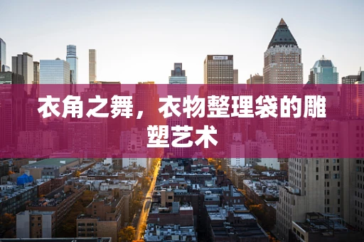 衣角之舞，衣物整理袋的雕塑艺术