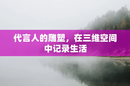 代言人的雕塑，在三维空间中记录生活