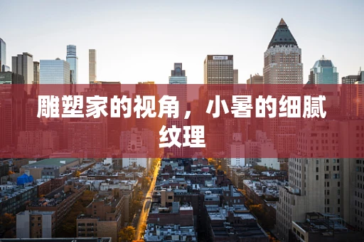 雕塑家的视角，小暑的细腻纹理