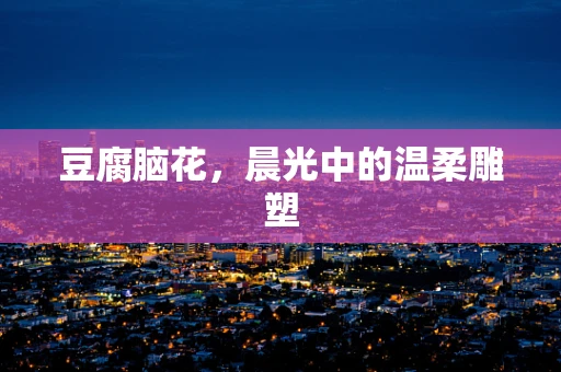 豆腐脑花，晨光中的温柔雕塑