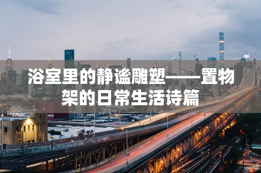 浴室里的静谧雕塑——置物架的日常生活诗篇