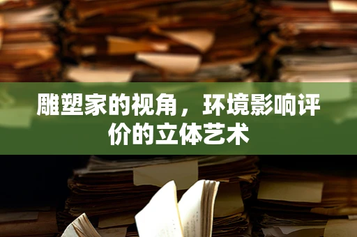 雕塑家的视角，环境影响评价的立体艺术