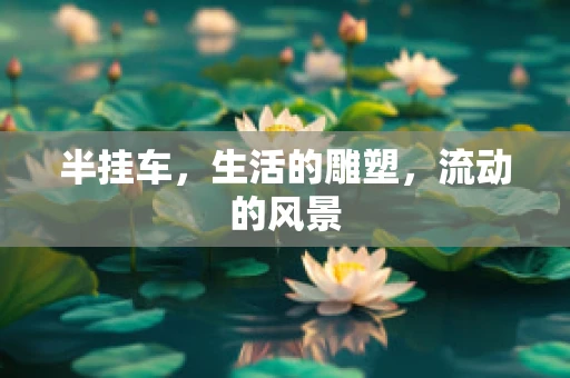 半挂车，生活的雕塑，流动的风景
