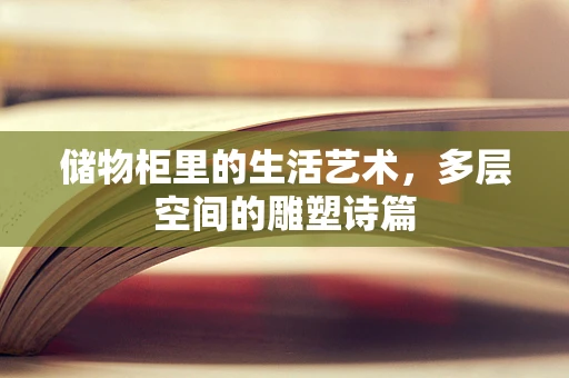储物柜里的生活艺术，多层空间的雕塑诗篇