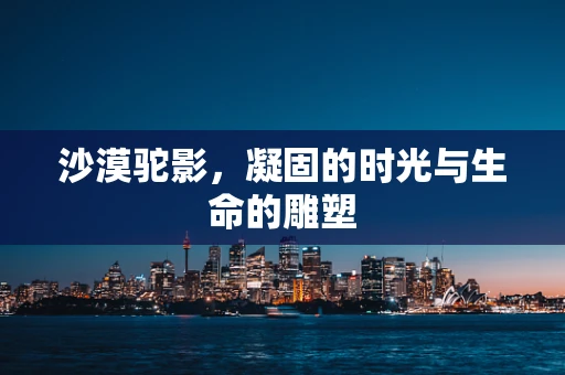 沙漠驼影，凝固的时光与生命的雕塑
