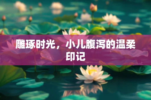 雕琢时光，小儿腹泻的温柔印记