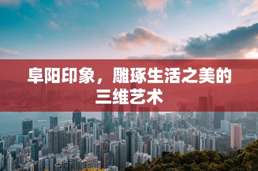 阜阳印象，雕琢生活之美的三维艺术