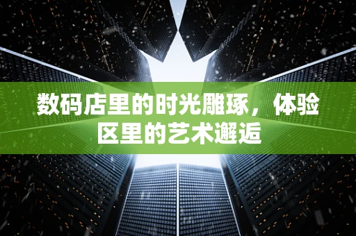 数码店里的时光雕琢，体验区里的艺术邂逅