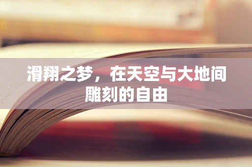 滑翔之梦，在天空与大地间雕刻的自由