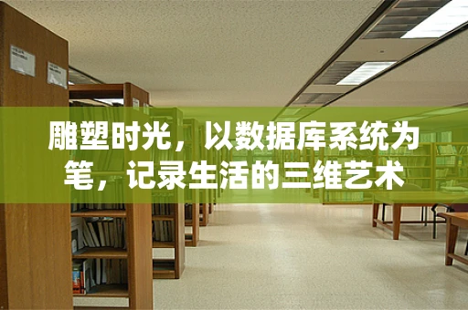 雕塑时光，以数据库系统为笔，记录生活的三维艺术
