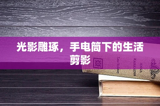 光影雕琢，手电筒下的生活剪影