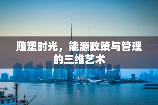 雕塑时光，能源政策与管理的三维艺术
