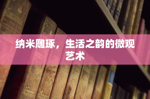 纳米雕琢，生活之韵的微观艺术