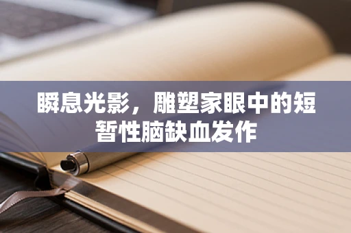 瞬息光影，雕塑家眼中的短暂性脑缺血发作