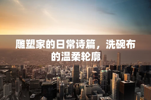 雕塑家的日常诗篇，洗碗布的温柔轮廓