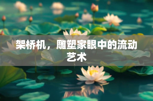 架桥机，雕塑家眼中的流动艺术