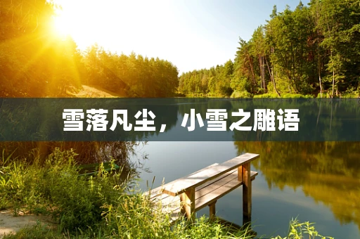 雪落凡尘，小雪之雕语