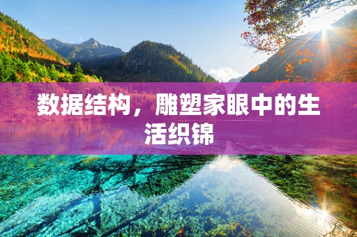 数据结构，雕塑家眼中的生活织锦
