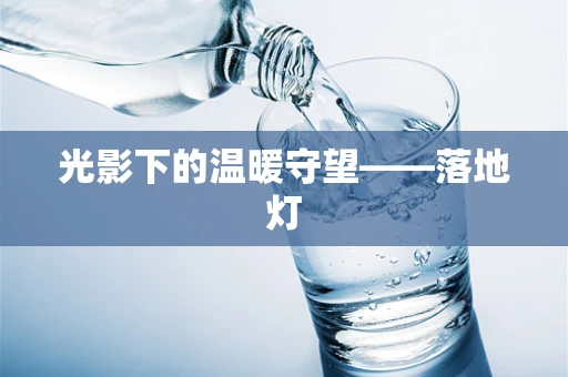 光影下的温暖守望——落地灯