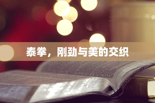 泰拳，刚劲与美的交织
