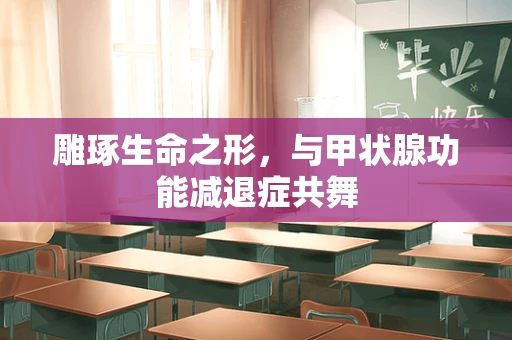 雕琢生命之形，与甲状腺功能减退症共舞