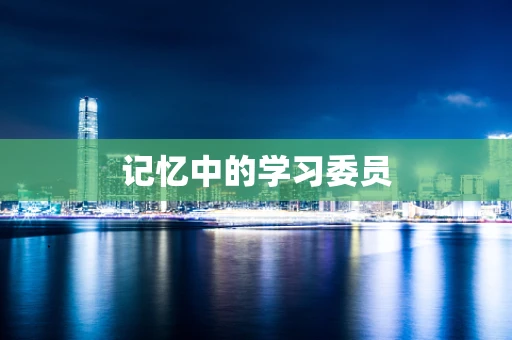 记忆中的学习委员