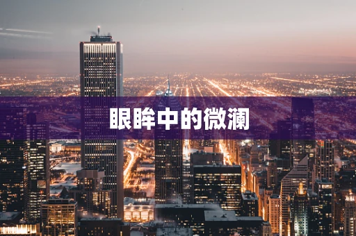 眼眸中的微澜
