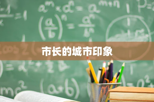 市长的城市印象