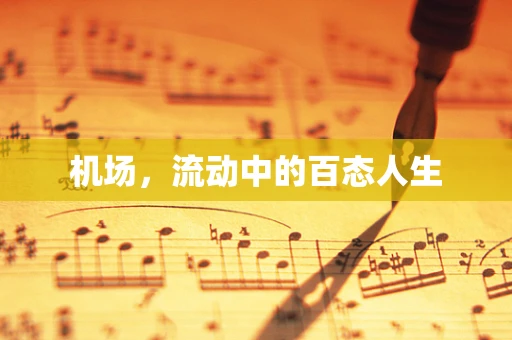 机场，流动中的百态人生