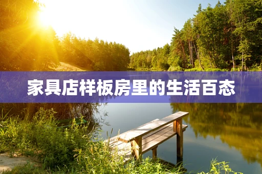 家具店样板房里的生活百态