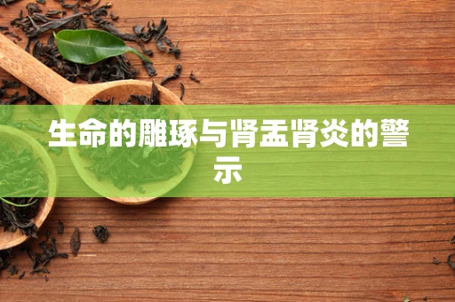生命的雕琢与肾盂肾炎的警示