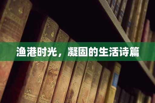 渔港时光，凝固的生活诗篇