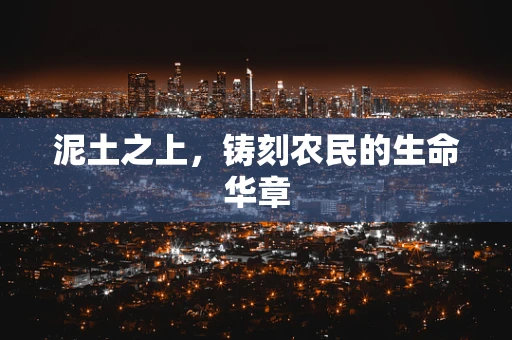 泥土之上，铸刻农民的生命华章