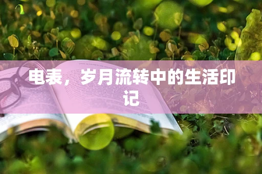电表，岁月流转中的生活印记