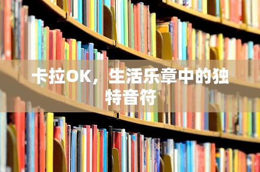 卡拉OK，生活乐章中的独特音符