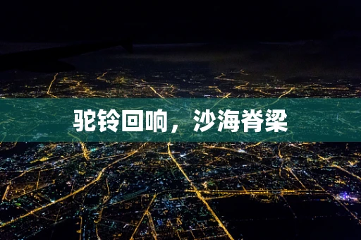 驼铃回响，沙海脊梁