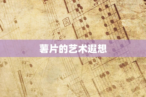 薯片的艺术遐想