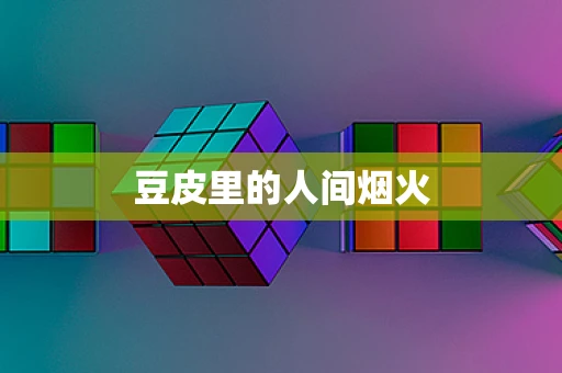 豆皮里的人间烟火