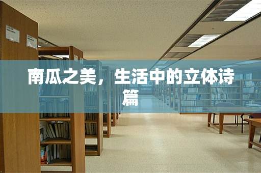 南瓜之美，生活中的立体诗篇