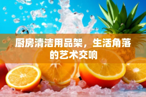 厨房清洁用品架，生活角落的艺术交响