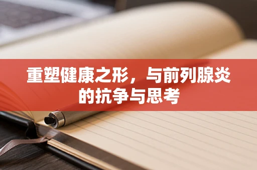 重塑健康之形，与前列腺炎的抗争与思考