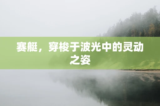 赛艇，穿梭于波光中的灵动之姿