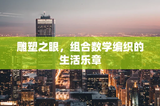 雕塑之眼，组合数学编织的生活乐章