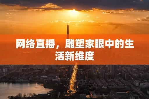网络直播，雕塑家眼中的生活新维度