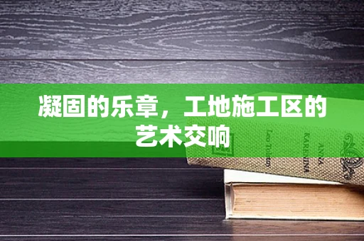 凝固的乐章，工地施工区的艺术交响