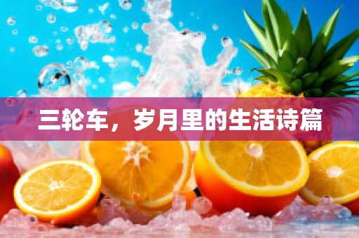 三轮车，岁月里的生活诗篇