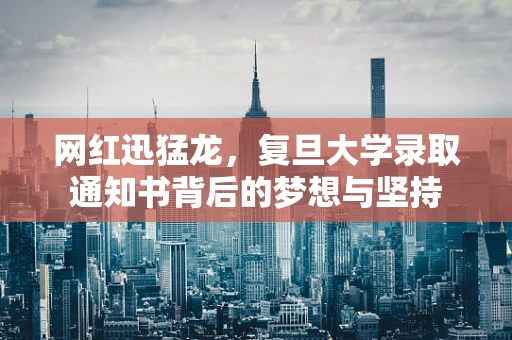 网红迅猛龙，复旦大学录取通知书背后的梦想与坚持