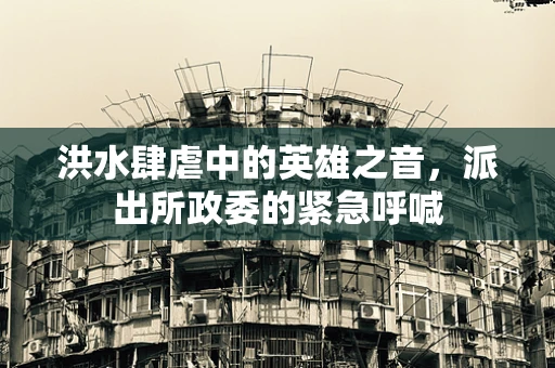 洪水肆虐中的英雄之音，派出所政委的紧急呼喊