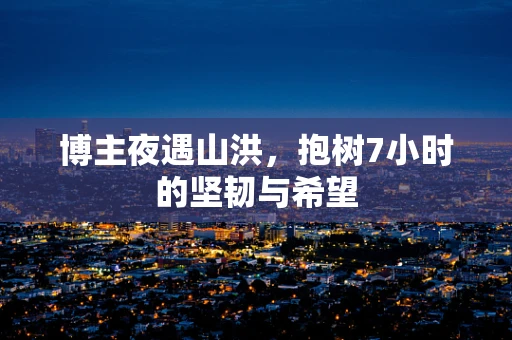 博主夜遇山洪，抱树7小时的坚韧与希望