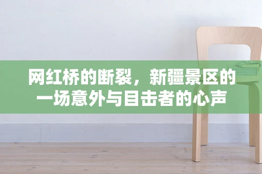 网红桥的断裂，新疆景区的一场意外与目击者的心声
